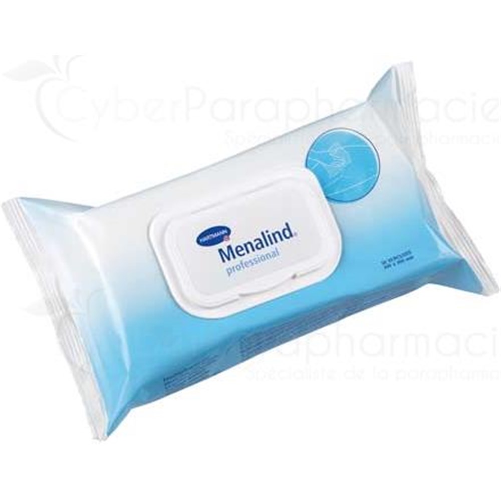 MENALIND PROFESSIONAL LINGETTES NETTOYANTES, Lingette imprégnée nettoyante à usage unique